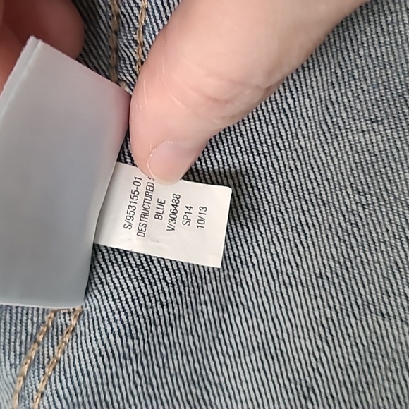 Old Navy Dark Blue Denim Jacket Size Small - Picture 4 of 7